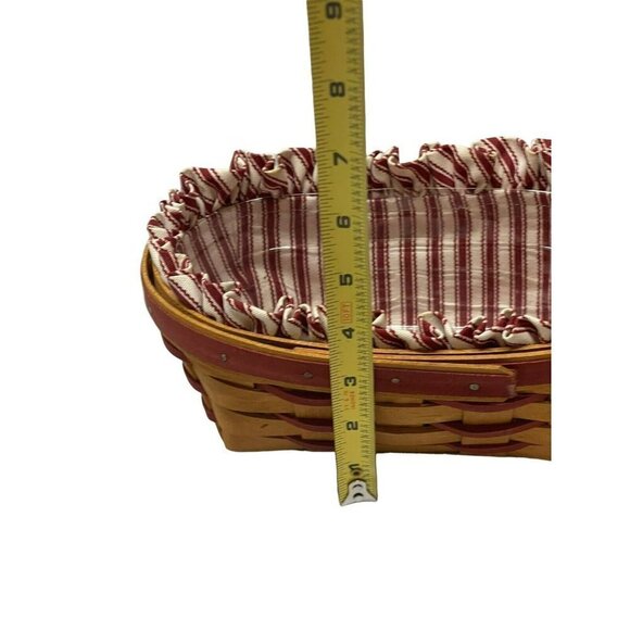 Longaberger 1995 Sweetheart Series Be Mine Oval Basket With Liner And Protector - Picture 3 of 6